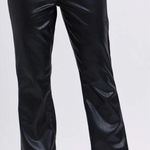 Judy Blue  Straight Black Faux Leather Pants Sz 11/30 Photo 0