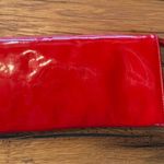 Maurizio Taiuti Bright Red Genuine Leather Clutch Wallet Bag Photo 6