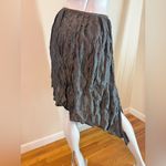 Adri New York Lillie Rubin Asymmetrical Crinkle Skirt Shiny Black Small Vtg 80’s Photo 1