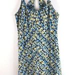 Patagonia Womens Spright Dress Shelf Bra Racerback Keyhole Stretch Blue Yellow L Photo 0
