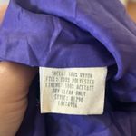 Vintage Vibrant Purple Floral Indian Block Print Quilted Jacket Size M Photo 3