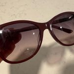 Tod's Red Wayfarer Sunglasses with Glossy Finish Photo 13