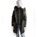 Kensie Parka Puffer Coat with Hood Army Green Size Small Winter Puffer Coat Jacket Photo 5