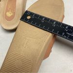 Cherokee Women’s Leather Sandals Slip on Size 8 Brown Braided Photo 4