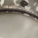 Brighton  Silver Filigree Women's Hinged Bangle Bracelet Photo 6