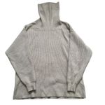 Free People  XS Oatmeal Heather Sweater Turtleneck Oversized Knit Long Sleeve Photo 0