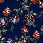 EXPRESS  Shirt Women‎ XS Navy Blue Multicolored Floral Office Casual Versatile Photo 5