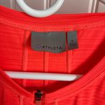 Athleta  Orange Quarter Zip Sleeveless Tee Photo 1
