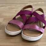 Born Pink Women's Jayla Sandals Leather Slingback Strappy Slip On Shoes Size 7M Photo 0