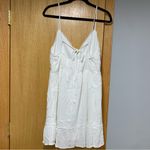 Speechless  White Spaghetti Strap Crochet Top Juniors' Dress - Size Large Photo 2
