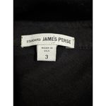 James Perse Standard Black Button Front Shirt Top Size 3 (Large) Made in USAa Photo 4