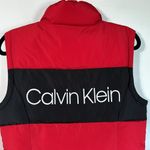 Calvin Klein Spell Out Red/Black Puffer Vest Size M NWT Photo 5