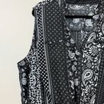 SheIn Patchwork Dress Multi Print Sleeveless Knee Length Elastic Tie Waist 2X # Photo 4