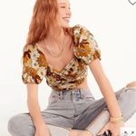 J.Crew Puff-sleeve Organic Cotton Cropped Top Photo 1