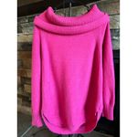 Anthropologie Moth Bright Pink Tunic Brenta‎ Cowl Neck Sweater Women's Size M Size M Photo 3