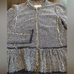 Rebecca Taylor  Navy and White Blazer - Size 4 Photo 3