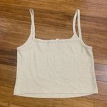 Parade Ribbed‎ Tank Top Womens Size XL Cream Sleeveless Casual Everyday Layering Tan Photo 1
