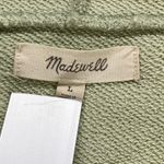 Madewell Hoodie Pullover Sweatshirt Pouch Pocket Balloon Sleeve Green L Photo 3