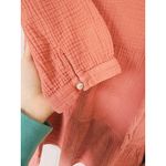 Honorine Giselle Gauze Tiered Mini Dress Mauve Pink Small Boho Western Fall Photo 5