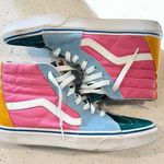 Vans High-Top Sneakers - Pink, Blue, and Yellow Size: 8.0 Photo 0
