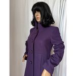 J.Crew Uptown Dress Purple coat pleated stand collar preppy size 2 Photo 12