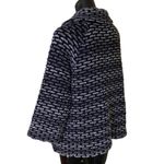 JM Collection Black Gray Cotton Blend Short Coat Size Medium Photo 3