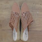 Gaimo Spanish Made Low Wedge Woven Mules Size EU 40 Brown Photo 5