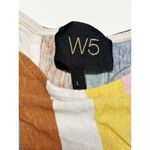 W5 Anthropologie Womens Stripe Short Sleeve Tie Front Top Multi-Color Size Large Photo 1