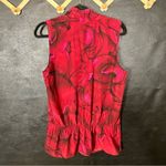 Lane Bryant Lane Collection Red Floral Tank Size 1X Photo 1