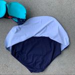 Spanx Polka Dot Bikini Top & Skirted Bottoms teal navy size 10 Photo 8