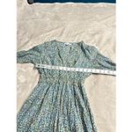 Kerry Cassill Women’s Size 2 Green Multi Floral Long Sleeve Maxi Dress Cottage Blue Photo 4