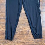 Athleta • Colorblocked Brooklyn Jogger drawstring track pant black white stripe Photo 8