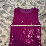 EXPRESS Hot Pink Fuchsia Body Contour Sequin Crew Neck Bodysuit⭐️ Photo 3