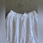 Elegant White Lace Trim Maxi Skirt Size M Photo 2