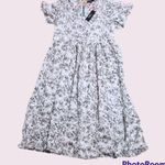 Lulus  small Free Spirits white floral print short sleeve tiered midi dress nwt Photo 1