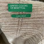 United Colors Of Benetton  Womans Linen Blend Knit Sleeveless V-neck Maxi Dress Photo 6