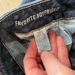 American Eagle Favorite Boyfriend Jean size 2 dark wash wide leg Blue Photo 4