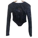 White Fox Boutique NWT White Fox Burnout Long Sleeve Bustier Crop Top Size XS Goth Whimsigoth Photo 3