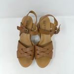 Korks Leather Strappy Sandal Brown Size 8 Photo 2