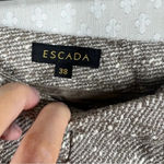 Escada Brown‎ Tweed Virgin Wool Tapered Trousers Brown Size 8 Photo 4