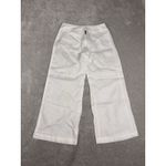 hard tail forever white linen pants cropped wide leg Size XS Photo 4