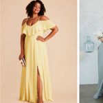 Birdy Grey Lemon Sorbet Yellow Chiffon Bridesmaid Jane Dress Size 1X Photo 3