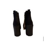 Seven7 Women's Black Platform Ankle Boots Lace Up Lug Platform Heel Size 9 Photo 5