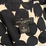 Ann Taylor  Black White Polka Dot Vneck Dress Size 6 Photo 6