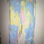 Blue Blush Jeans Women Small Rainbow Tie Dye Straight Hippie Retro Pastel Y2K Photo 0