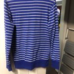 Banana Republic  Pullover Shirt in Royal Blue Heather Gray Stripes in Size Med Photo 6