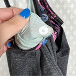 Lululemon ‎ Grey Floral Rest Less Lined Tank Top Photo 4