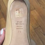 Stuart Weitzman  Patent Nude 3 inch Point Toe Heel size 7.5 Photo 2