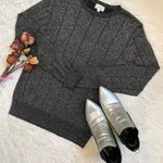 Metallic long sleeve pullover sweatshirt Gray Size M Photo 4