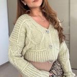 ZARA ✨ PATCHWORK KNIT CARDIGAN✨ Photo 9